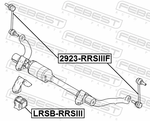 2923RRSIIIF Febest Стойка переднего стабилизатора