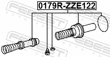 0179RZZE122 Febest Ремкомплект главного тормозного цилиндра