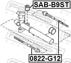 Tração de direção Subaru Outback 5 B15, BS