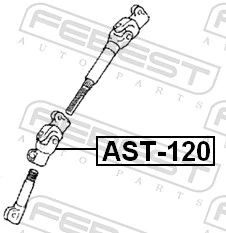AST120 Febest Крестовина рулевого механизма верхняя