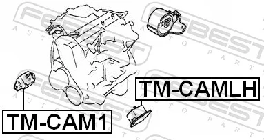 TMCAMLH Febest Подушка передней опоры двигателя