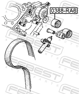 0388RA6 Febest Паразитный ведущий ролик