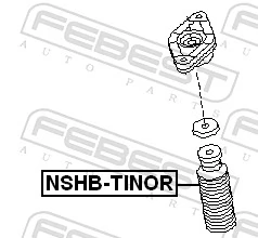NSHBTINOR Febest Пыльники и отбойники амортизатора