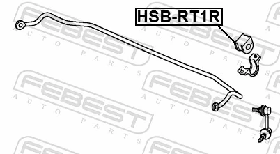 HSBRT1R Febest Прокладка стабильзатора заднего