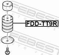 FDDTT9R Febest Отбойник задней рессоры
