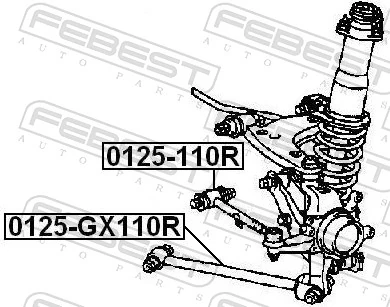 0125110R Febest Поперечная тяга задней подвески