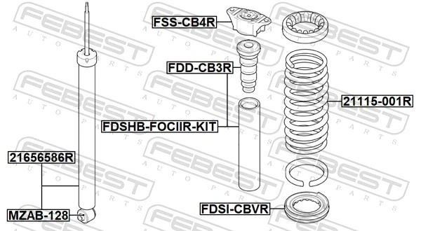 Купить 1318102 Ford Пружина подвески