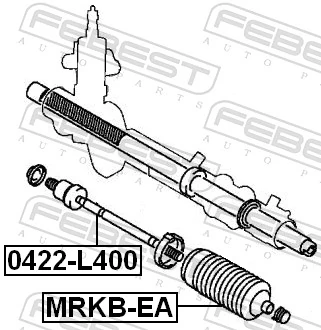0422L400 Febest Тяги рулевые