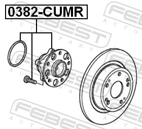 0382CUMR Febest Ступица задняя