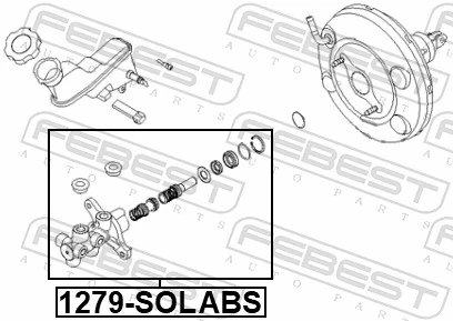 1279SOLABS Febest Цилиндр тормозной, главный