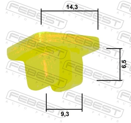 9018906018000 Daihatsu Клип крепления подкрылка переднего крыла