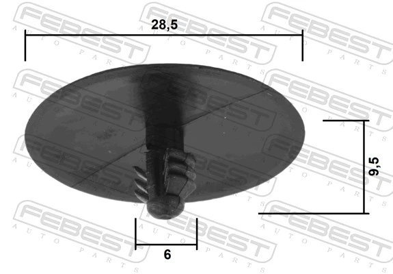 B22125 Romix Крепление утеплителя капота