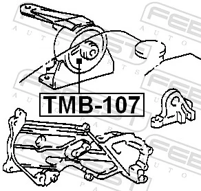 TMB107 Febest Правая подушка двигателя