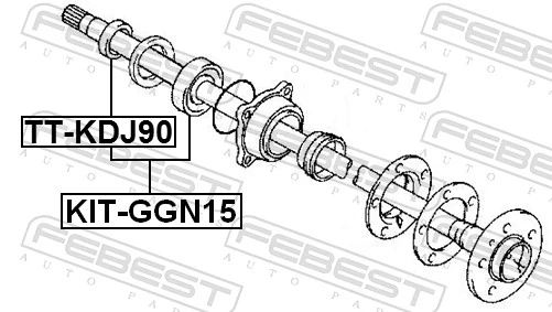 KITGGN15 Febest Подшипник ступицы задней