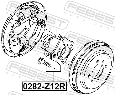 0282Z12R Febest Ступица задняя