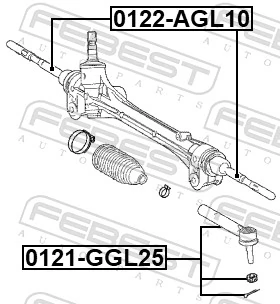 Наружный наконечник рулевой тяги на Lexus RX 450H/350L/200T L25