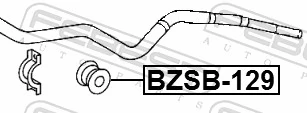 BZSB129 Febest Втулка стабилизатора переднего наружная