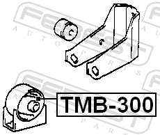 TMB300 Febest Подушка передней опоры двигателя