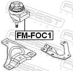 FMFOC1 Febest Правая подушка двигателя