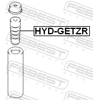 HYDGETZR Febest Буфер амортизатора заднего