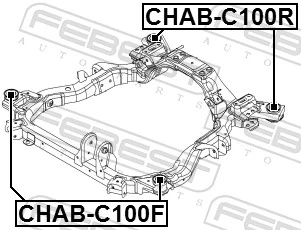 CHABC100F Febest Сайлентблоки передней балки