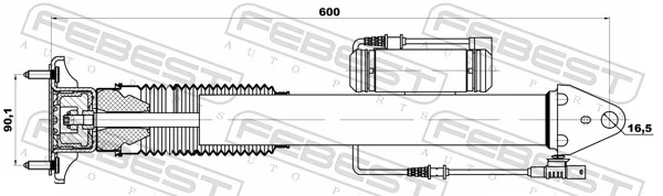 Стойка амортизатора задняя AND 30513016 цена, от 110.21 USD