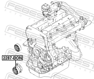 Reguladora de tensão da correia de transmissão KIA Carnival 1 UP