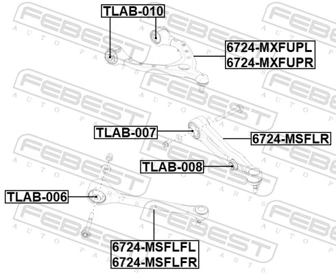 Рычаг передней подвески верхний левый TC4483 Delphi