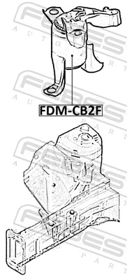 FDMCB2F Febest Правая подушка двигателя