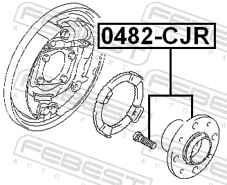 0482CJR Febest Ступица задняя