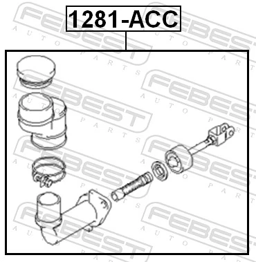 1281ACC Febest Цилиндр сцепления, главный