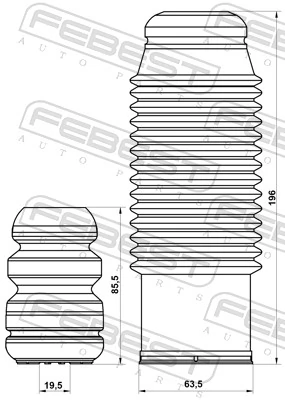 Отбойник задний Hyundai Tucson I внедорожник (JM) (2004 - 2010) цена, от 12.34 USD
