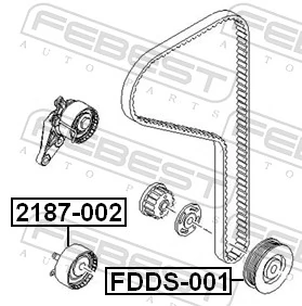 FDDS001 Febest Шкив коленчатого вала
