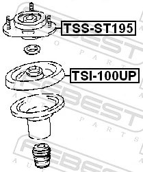 TSSST195 Febest Подушка амортизатора переднего