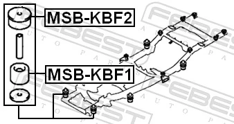 MSBKBF2 Febest Крепление платформы