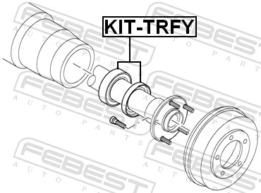 KITTRFY Febest Подшипник ступицы задней