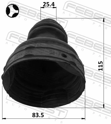  Bota de proteção interna de junta homocinética do semieixo dianteiro Renault Espace IV monovolume (JK0) (2002 - 2026) IV