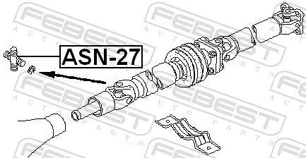 ASN27 Febest Крестовина карданного вала