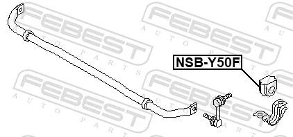 54613EG11A Nissan/Infiniti Разрезная втулка стабилизатора