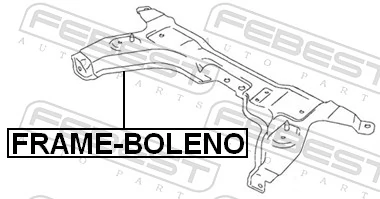 FRAMEBOLENO Febest Подрамник передней подвески