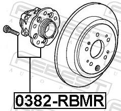 0382RBMR Febest Ступица задняя