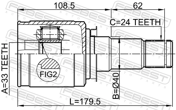 TA59205CVI Safety Граната внутренняя передняя правая