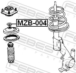 MZB004 Febest Подшипник верхней опоры