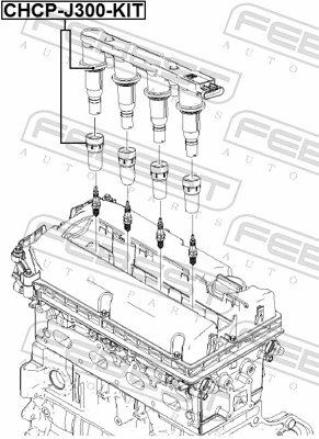CHCPJ300KIT Febest Наконечник свечи зажигания
