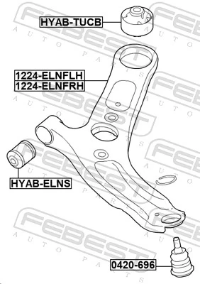 Передний нижний рычаг KAP KM0702534