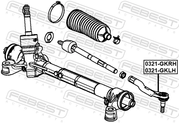 Наконечник рулевой тяги Polcar H1001