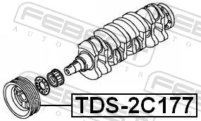 TDS2C177 Febest Шкив коленчатого вала