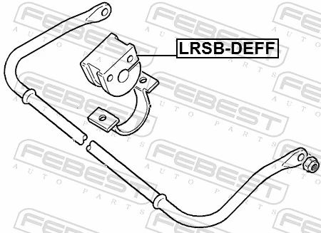 LRSBDEFF Febest Разрезная втулка стабилизатора