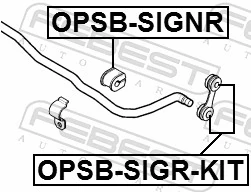 OPSBSIGRKIT Febest Втулка стойки заднего стабилизатора