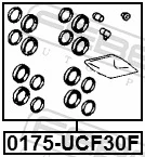 0175UCF30F Febest Ремкомплект суппорта тормозного, переднего